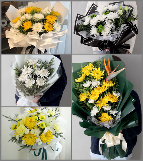 辽宁营口盖州市暖泉镇白事花束代送
